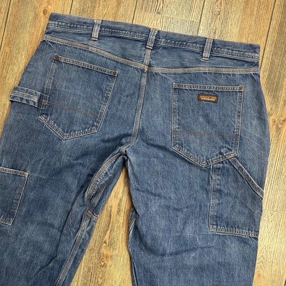 Patagonia Steel Forge Denim Pants Jeans Double Knee Mens Size 44x30 - Picture 2 of 11